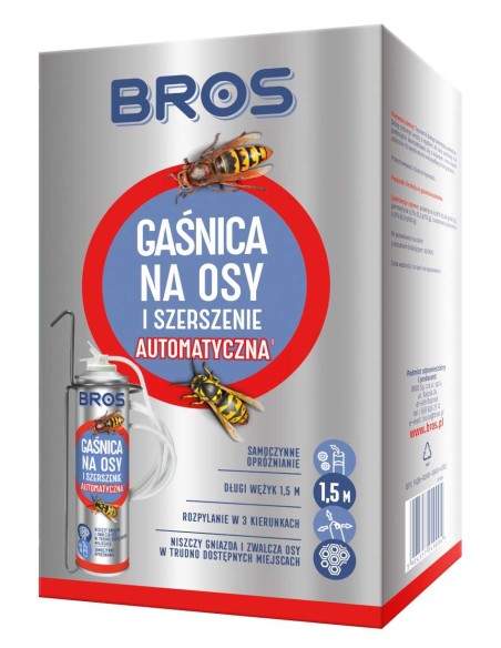 BROS Gaśnica na osy i szerszenie AUTOMATYCZNA, 400 ml