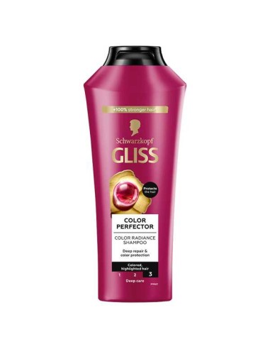 GLISS HAIR REPAIR Szampon do włosów farbowanych i rozjaśnianych COLOUR PERFECTOR, 400 ml