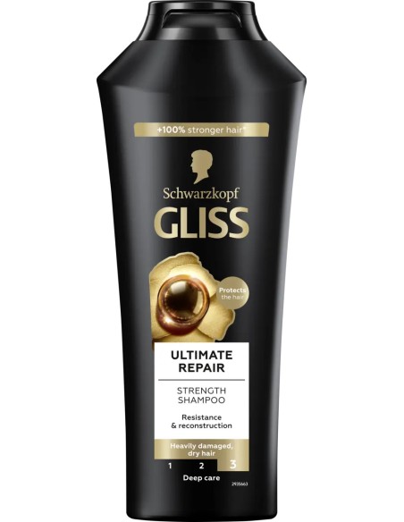 GLISS Szampon do włosów suchych i mocno zniszczonych ULTIMATE REPAIR, 400 ml