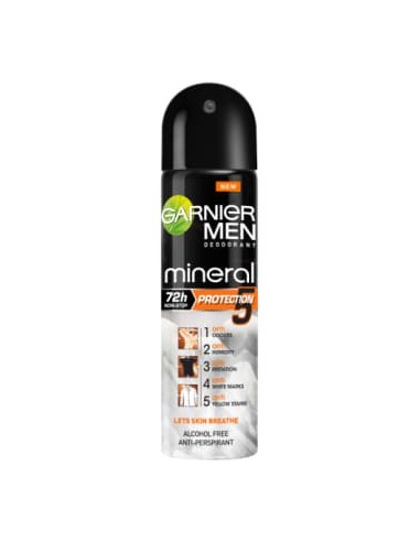 GARNIER Mineral MEN Antyperspirant w sprayu Protection 5 150 ml