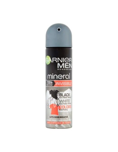 GARNIER Mineral MEN Antyperspirant w sprayu Invisible 150 ml