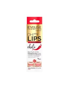 EVELINE OH MY LIPS Błyszczyk powiększający usta z kwasem hialuronowym CHILLI, 4,5 ml