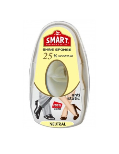 SMART Gąbka nabłyszczająca do obuwia BEZBARWNA, 8 ml