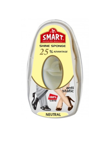 SMART Gąbka nabłyszczająca do obuwia BEZBARWNA, 8 ml