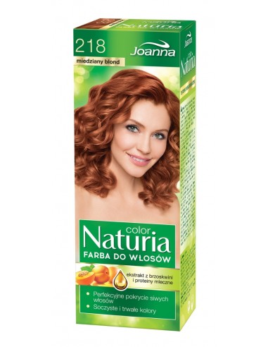 Joanna Naturia Color Farba do włosów 218 miedziany blond