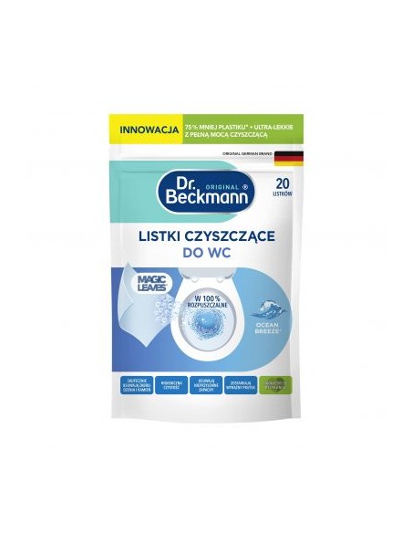 DR BECKMANN MAGIC LEAVES Listki czyszczące do WC, 20 szt