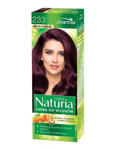 Joanna Naturia color Farba do włosów Głęboki burgund 233