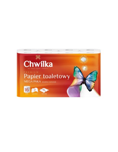 CHWILKA Papier toaletowy BIAŁY, 16 szt