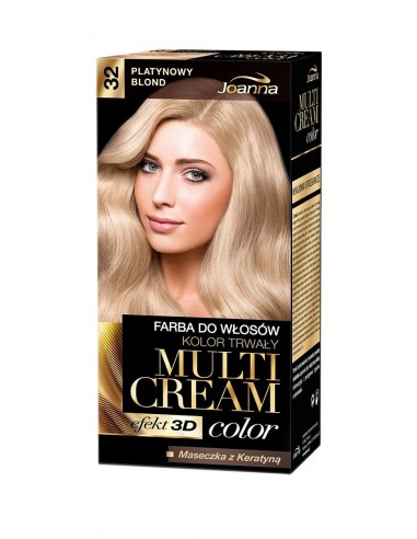 Joanna Multi Cream color Farba do włosów 32 Platynowy blond
