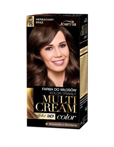 Joanna Multi Cream color Farba do włosów 39.5 Herbaciany brąz