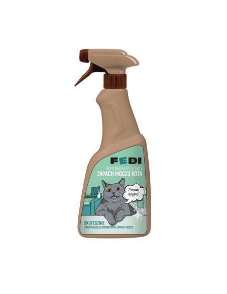 FEDI Płyn neutralizujący zapach moczu kota CYTRYNA, 500 ml