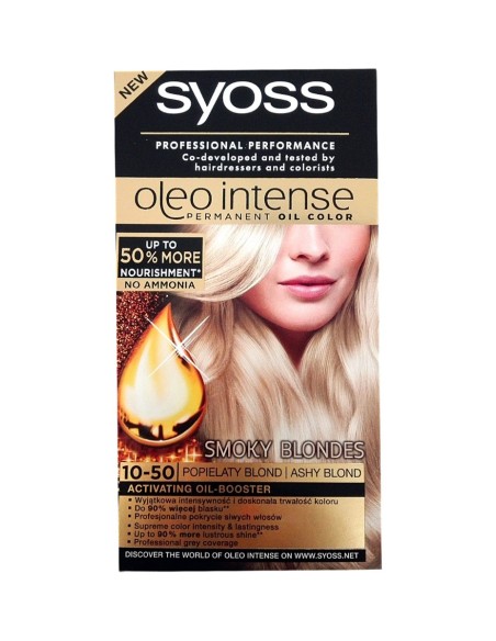 Syoss Oleo Intense Farba do włosów Popielaty blond 10-50
