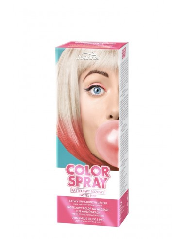 Joanna Color Spray do włosów Pastelowy różowy