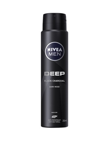 NIVEA MEN Antyperspirant męski w sprayu Deep Darkwood, 150 ml