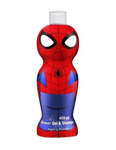 AIR VAL Żel pod prysznic i szampon 2w1 2D Spiderman, 400 ml