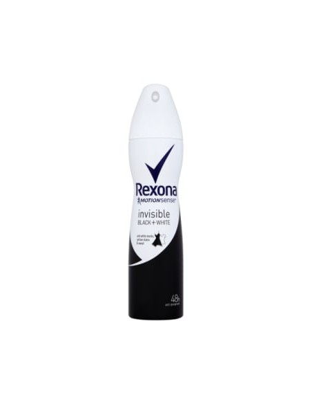 REXONA WOMEN Antyperspirant w sprayu INVISIBLE BLACK & WHITE, 150 ml