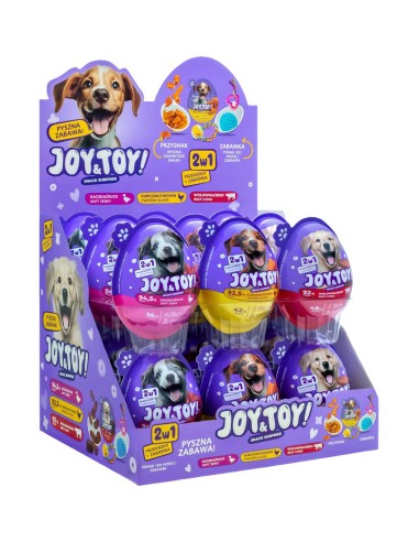 JOY TOY Przekąska dla Psa + zabawka niespodzianka MIX, 18 szt