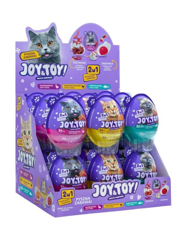 JOY TOY Przekąska dla Kota + zabawka niespodzianka MIX, 18 szt