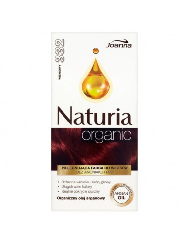 Joanna Naturia Organic Farba do włosów 332 wiśniowy