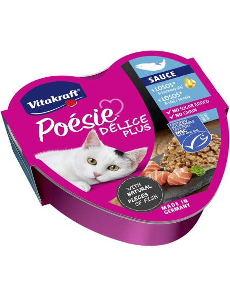 VITAKRAFT Karma dla kota ŁOSOŚ 85 g, 1 op