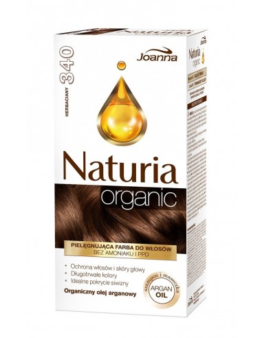 Joanna Naturia Organic Farba do włosów 340 herbaciany