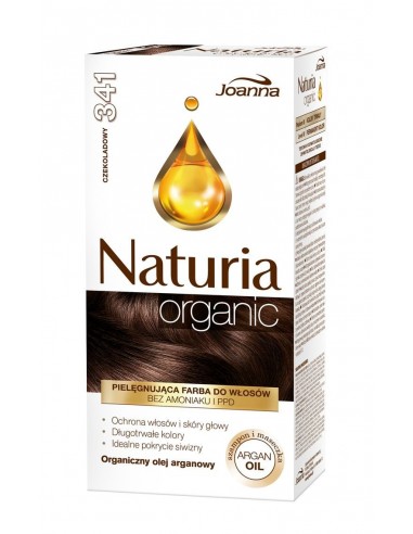 Joanna Naturia Organic Farba do włosów 341 czekoladowy