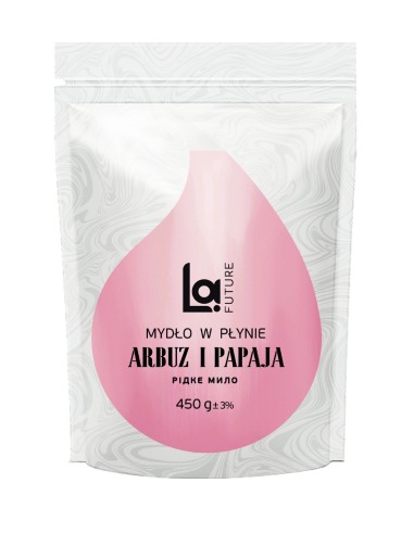 LA FUTURE Mydło w płynie Arbuz Papaja Zapas, 450 g