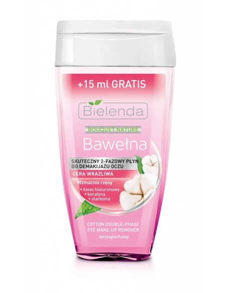 BIELENDA Bio Plantacja Bawełna Płyn do demakijażu oczu 2-fazowy, 125 ml