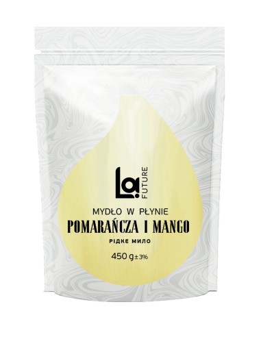 LAFUTURE Mydło w płynie Mango Pomarańcza Zapas, 450 g