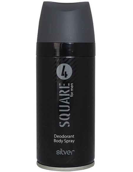 4 SQUARE Dezodorant męski SILVER, 150 ml