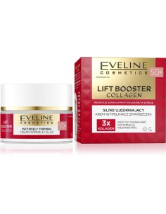 EVELINE LIFT BOOSTER COLLAGEN Krem do twarzy 50+ SILNIE UJĘDRNIAJĄCY WYPEŁNIACZ ZMARSZCZEK, 50 ml