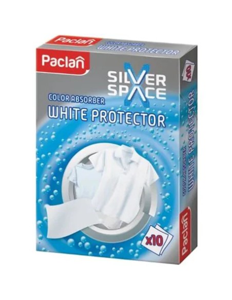 PACLAN Chusteczki do prania wyłapujące kolor WHITE, 10 szt