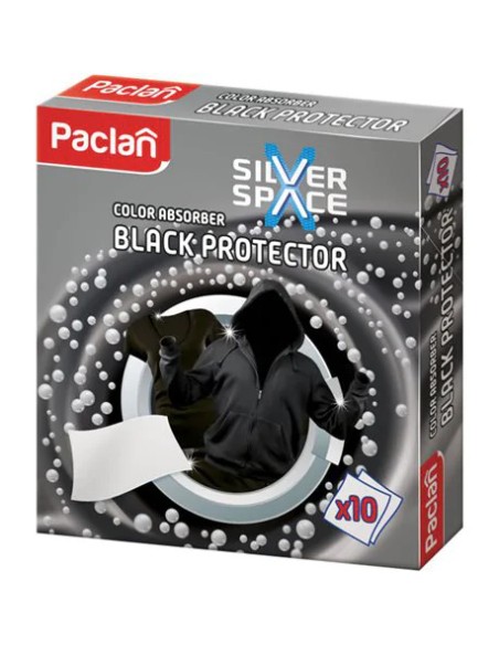 PACLAN Chusteczki do prania wyłapujące kolor BLACK, 10 szt