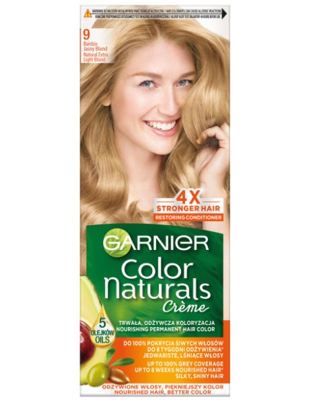 GARNIER COLOR Farba do włosów nr 9 NATURALNY BARDZO JASNY BLOND, 1 op