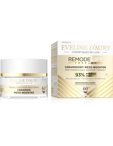 EVELINE D’Aury RemodeLift Therapy Ceramidowy krem do twarzy mezo-booster 60+ przywracający kontur twarzy, 50 ml