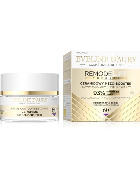 EVELINE D’Aury RemodeLift Therapy Ceramidowy krem do twarzy mezo-booster 60+ przywracający kontur twarzy, 50 ml
