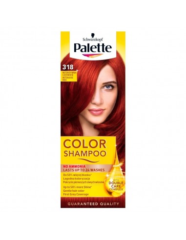 Palette Color Shampoo szampon koloryzujący Intensywna czerwień 318