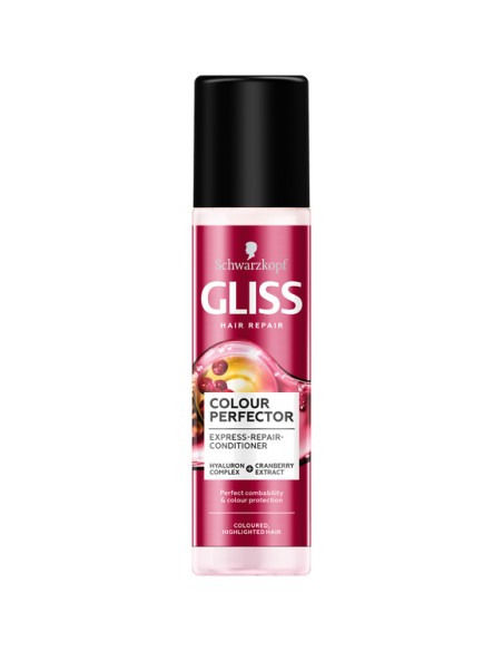 GLISS COLOUR PERFECTOR Ekspresowa odżywka regeneracyjna SPRAY, 200 ml
