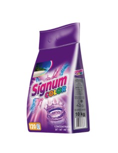 SIGNUM COLOR Proszek do Prania Tkanin Kolorowych 120 prań, 10 kg