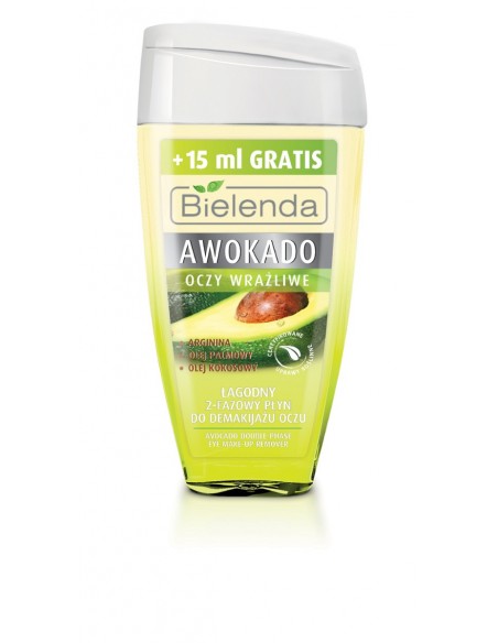 Bielenda Awokado płyn dwufazowy do demakijażu oczu skóra sucha i odwodniona 125ml