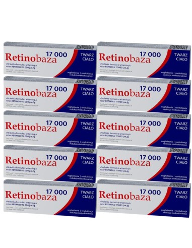 Retinobaza 17000 Krem z vit A, pakiet 10 x 30g