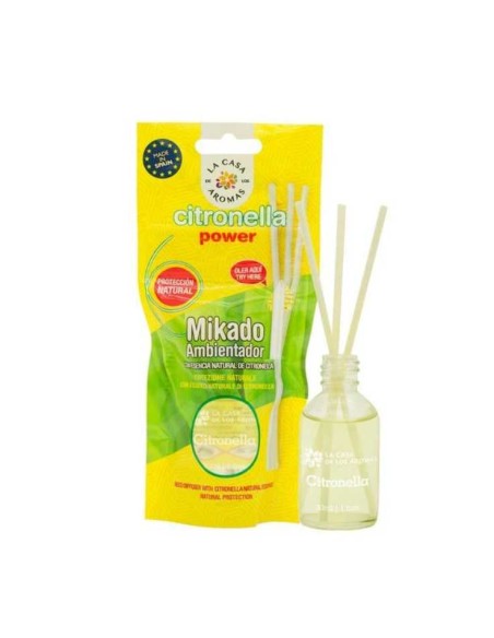 LA CASA DE LOS AROMAS CITRONELLA Patyczki zapachowe TRAWA CYTRYNOWA , 30 ml folia