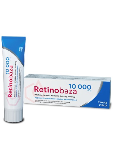 RETINOBAZA 10000 Ultralekka formuła kremu z Witaminą A, 30 g