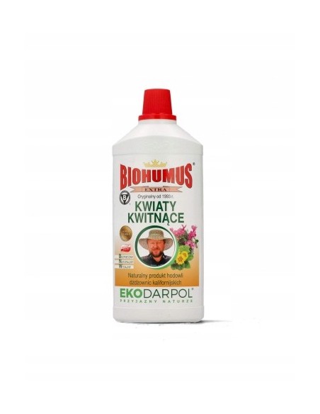 EKODARPOL BIOHUMUS Nawóz do kwiatów kwitnących EXTRA, 1 l