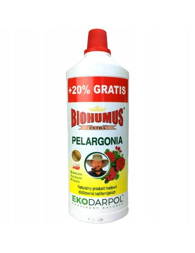 EKODARPOL BIOHUMUS Nawóz do pelargonii EXTRA, 1 l