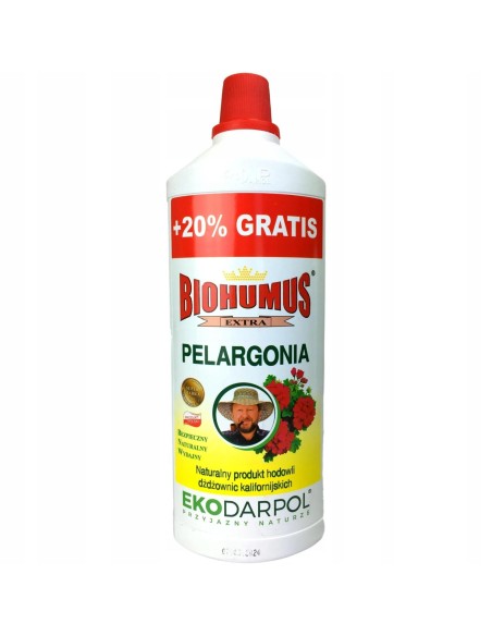 EKODARPOL BIOHUMUS Nawóz do pelargonii EXTRA, 1 l