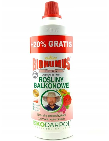 EKODARPOL BIOHUMUS Nawóz do kwiatów balkonowych EXTRA, 1 l
