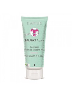 FLOSLEK Peeling Gommage do twarzy oczyszczający z kwasami AHA wygładzający na noc 125g