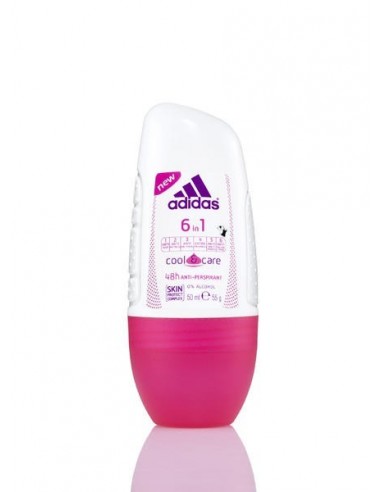 ADIDAS 6in1 Cool & Care Dezodorant antyperspirant w kulce dla kobiet, 50 ml