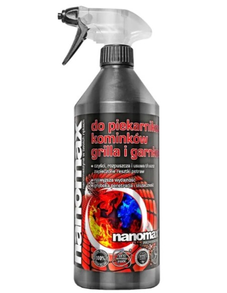 Środek do grilli, kominków i piekarników NANOMAX, 500 ml